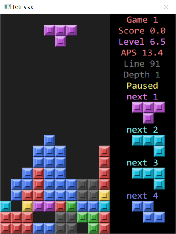 Tetris俄罗斯方块（含AI）